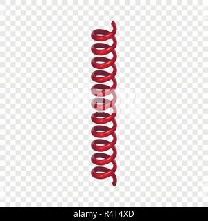 Telephone cable mockup. Realistic illustration of telephone cable vector mockup for on transparent background Stock Vector