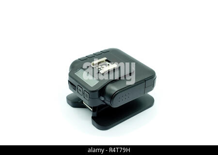 Largs, Scotland, UK - November 22, 2018: Cactus Wireless Trigger for Fujifilm cameras fast becoming an affordable alternative to the more expensive st Stock Photo