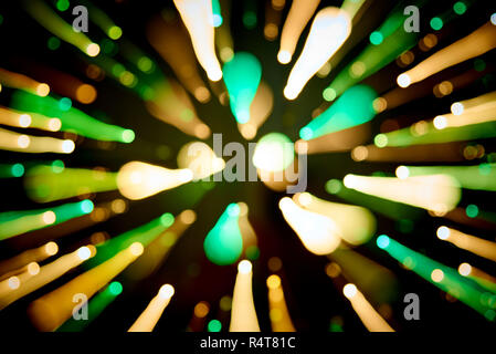 Abstract background of blurry colorful of motions lights. Stock Photo