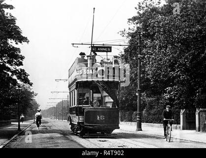 Tram, Lytham St Annes early 1900s Stock Photo