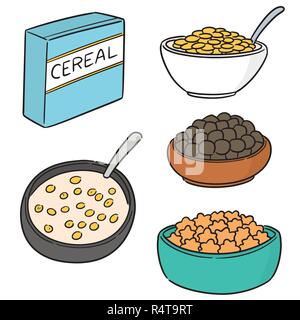 Bowl of Cereal Line Drawing Stock Vector Art & Illustration, Vector ...