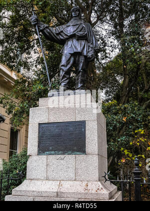 Captain Robert Falcon Scott, R.N. memorial,Waterloo Place, London, England, UK,GB Stock Photo