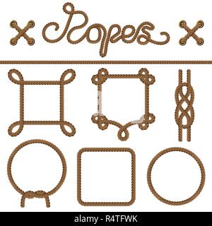 Ropes and Knots Stock Vector