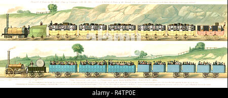 Liverpool and Manchester Railway in 1830 Stock Photo - Alamy