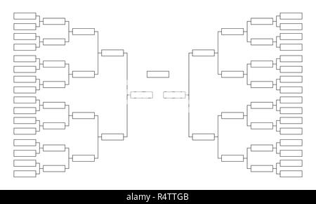 Tournament bracket. Empty template for competition charts Stock Vector