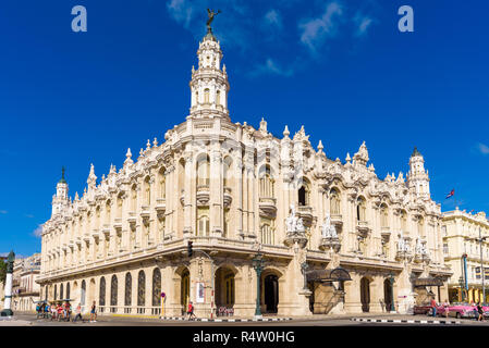 Old Havana, Cuba. February 2018 - The Great Theatre of Havana, in Havana, Cuba.The theatre has been home to the Cuban National Ballet Stock Photo