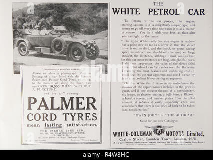 1914 ゲームボーイライト シルバー （An old advert for Palmer Cord 