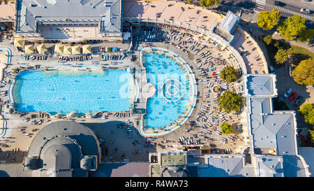 Széchenyi Thermal Bath or  Széchenyi Gyógyfürdő és Uszoda, Budapest, Hungary Stock Photo