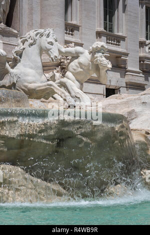 Trevi Fountain detail, Rome, Italy Stock Photo