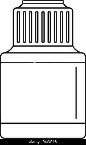 Vaping liquid bottle icon. Outline vaping liquid bottle vector icon for web design isolated on white background Stock Vector