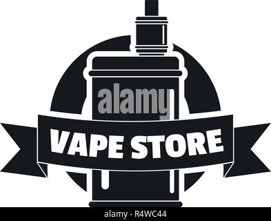 Vape new store logo. Simple illustration of vape new store vector logo for web design isolated on white background Stock Vector