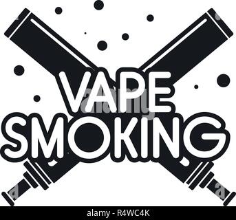 Vape smoking day logo. Simple illustration of vape smoking day vector logo for web design isolated on white background Stock Vector