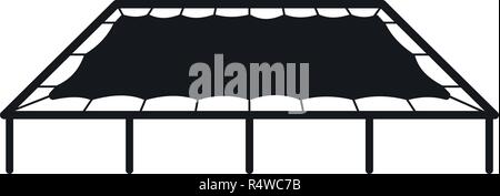 Big trampoline icon. Simple illustration of big trampoline vector icon for web design isolated on white background Stock Vector