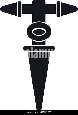 Grass water tool icon. Simple illustration of grass water tool vector icon for web design isolated on white background Stock Vector