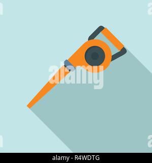 Garden vacuum cleaner icon. Flat illustration of garden vacuum cleaner vector icon for web design Stock Vector