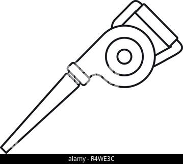 Garden vacuum cleaner icon. Outline garden vacuum cleaner vector icon for web design isolated on white background Stock Vector