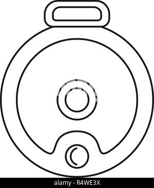 Top View Robot Vacuum Cleaner Icon Flat Illustration Of Top View Robot Vacuum Cleaner Vector Icon For Web Design Stock Vector Image Art Alamy