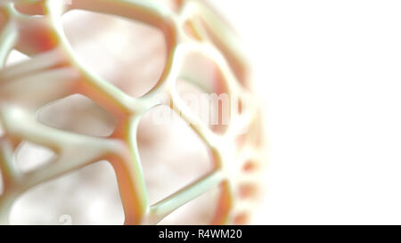 Abstract science background. Organic structure concept. 3d render illustration Stock Photo