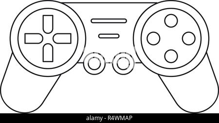 Joystick drone control icon. Outline joystick drone control vector icon for web design isolated on white background Stock Vector