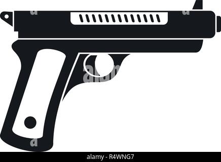 Desert eagle pistol icon, self defense weapon, concept cartoon vector ...