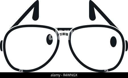 Sunglasses icon. Simple illustration of sunglasses vector icon for web design isolated on white background Stock Vector