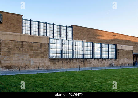 Florence, Italy. The exterior of Santa Maria Novella railway station, a fine Modernist building designed in 1932 by Giovanni Michelucci and others Stock Photo