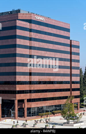 SANTA CLARA, CA/USA - OCTOBER 20, 2018: Sophos Silicon Valley headquarters. Sophos Group is a British security software and hardware company. Stock Photo