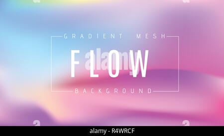 Abstract multicolored bright gradient mesh vector background. Stock Vector
