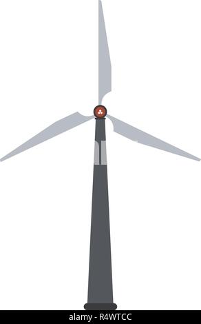 Wind turbine eolic energy black and white Stock Vector Image & Art - Alamy