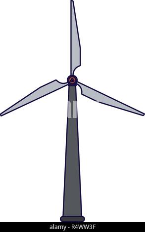 Wind turbine eolic energy Stock Vector Image & Art - Alamy