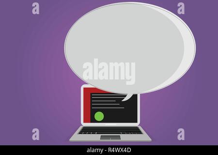 Business Empty template for Layout for invitation greeting card promotion poster voucher. Certificate Layout on Laptop Screen and Blank Halftone Color Stock Vector