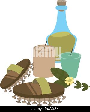 SPA beauty and health concept Stock Vector