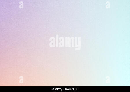 Rainbow pastel gradient background with watercolor paper texture, with Purple, Columbia Blue, Apricot, Light Cyan colors Stock Photo