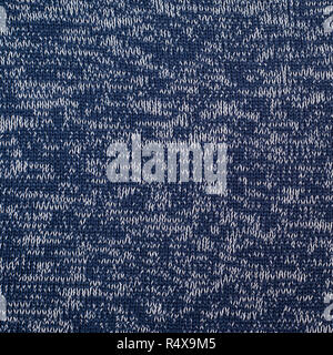 motley blue knitted fabric, full frame Stock Photo