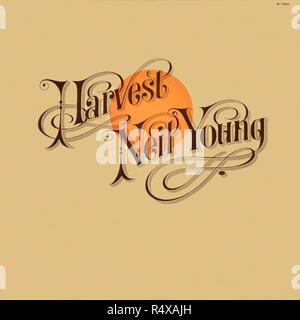 Neil Young - original vinyl album cover - Harvest - 1972 Stock Photo