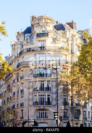 Residential building in baroque style in Paris, France Stock Photo