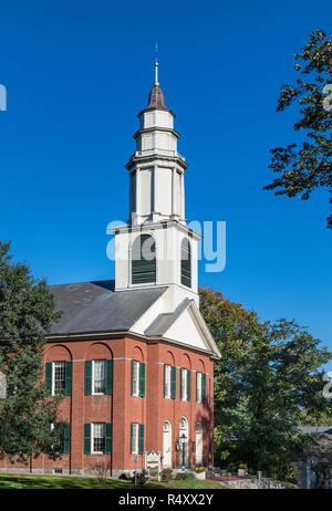 The First Church of Deerfield, Massachusetts, USA. Stock Photo