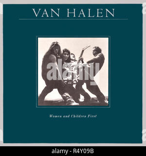 Van Halen - original vinyl album cover - Women And Children First - 1980 Stock Photo