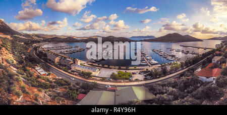 Aerial view of Kas Marina Stock Photo