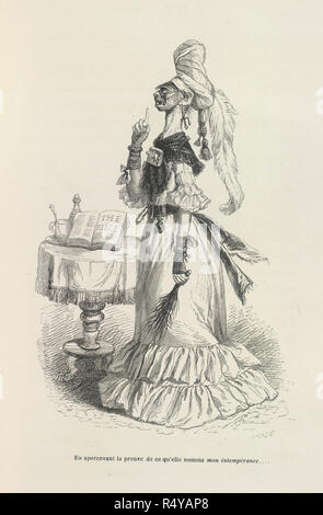 Intemperance from Scènes de la Vie privée et publique des Animaux. Museum: BRITISH LIBRARY. Stock Photo