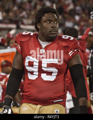 San Francisco, California, USA. 14th Dec, 2009. San Francisco 49ers  defensive tackle Ricky Jean-Francois #95 on Monday, December 14, 2009 at  Candlestick Park, San Francisco, California. The 49ers defeated the  Cardinals 24-9.