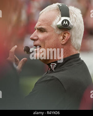 San Francisco, California, USA. 11th Oct, 2009. Atlanta head coach Mike Smith on Sunday, October 11, 2009 at Candlestick Park, San Francisco, California. Falcons defeated the 49ers 45-10. Credit: Al Golub/ZUMA Wire/Alamy Live News Stock Photo