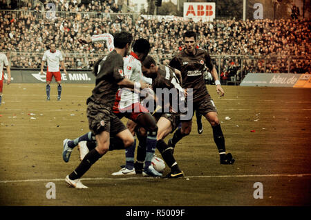 Derby FC St. Pauli vs. HSV, Millerntor, Hamburg, Deutschland Stock Photo