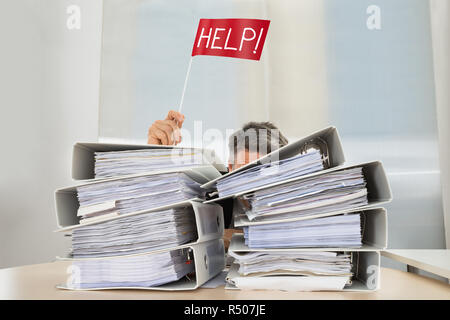 Businessman Asking For Help Stock Photo