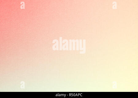 Rainbow pastel gradient background with watercolor paper texture, with Red, Apricot, Nyanza Green, Cream Yellow colors Stock Photo
