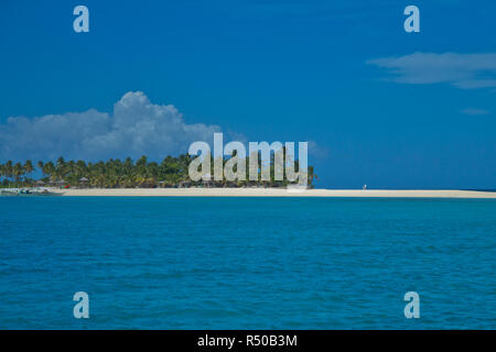 Kalanggaman Island is one of the most beautiful islands in the Philippines. The water so clear and blue, the sands so white like powder. Stock Photo