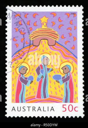 AUSTRALIA - CIRCA 2003: a stamp printed in the Australia shows Three Wise Men, Christmas, circa 2003 Stock Photo