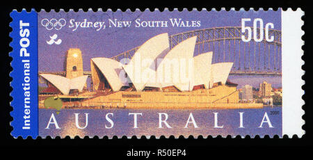 AUSTRALIA - CIRCA 2000: A stamp printed in Australia shows Opera House, Sydney,NSW, circa 2000 Stock Photo