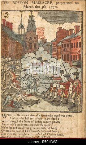 The Boston Massacre Was An Incident In Which Five Civilians Were Stock ...