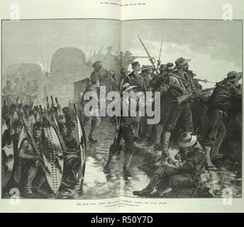 Anglo-Zulu War between the British Empire and the Zulu Kingdom, 1879 ...